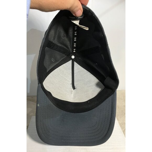 Under Armour Baseball Cap Hat Blue Teal & Dark Gray Md/Lg Stretch Fit - Picture 8 of 11